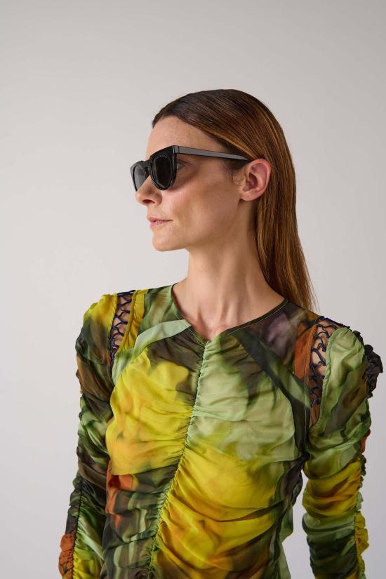  CLEAN WAVES 안경 클린 웨이브 타입 5 라운드 선글라스 블랙 - OTHER BRANDS