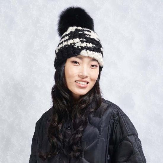  미샤램퍼트 모자 미샤 램퍼트 얼룩말 비니 폼스터 + 블랙 Xl 폼