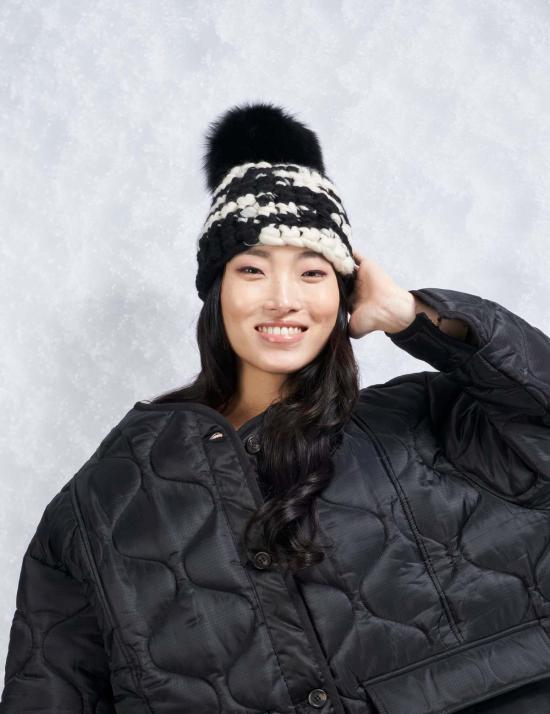  Mischa Lampert 모자 미샤 램퍼트 얼룩말 비니 폼스터 + 블랙 Xl 폼 - OTHER BRANDS