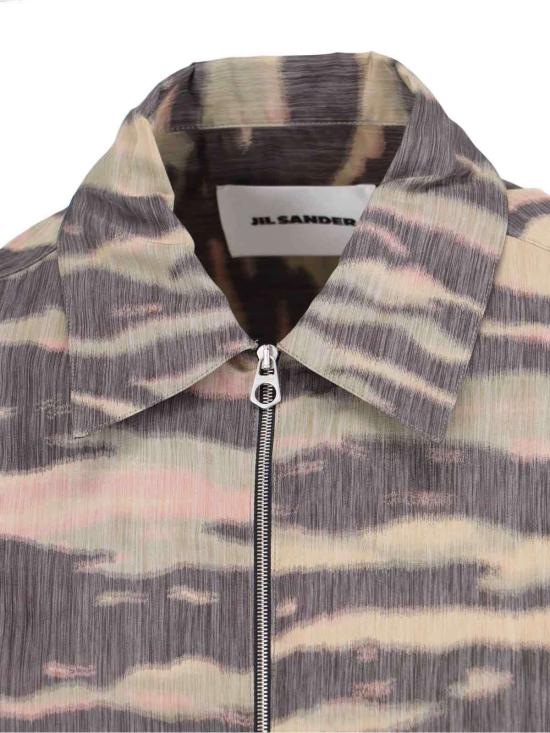  질샌더 긴팔 셔츠 질 샌더 지퍼  베이지 - JIL SANDER