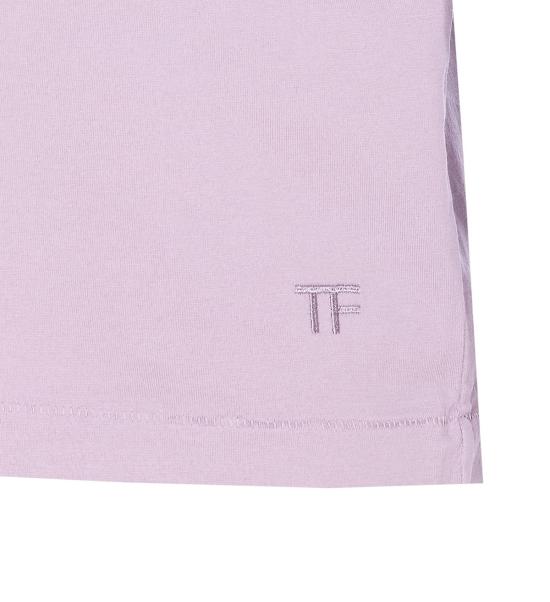  톰포드 반팔 티셔츠 톰 포드 티셔츠 라일락색 - TOMFORD