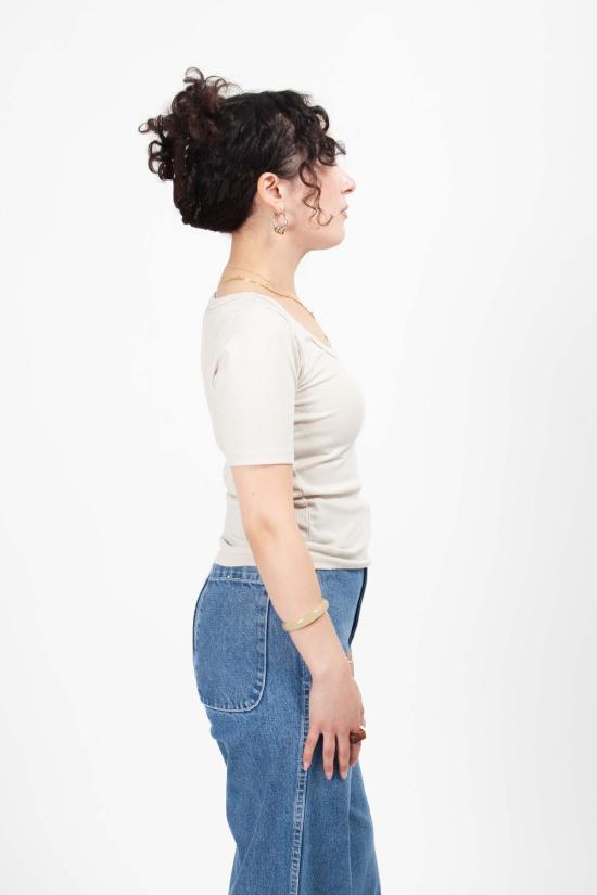  Gravel & Gold 반팔 티셔츠 그래블 앤 골드 다아시 티 문스톤 - OTHER BRANDS