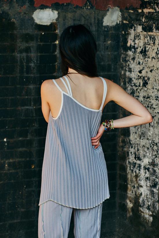  케흘러 오마지오 민소매 티셔츠 칼레 멀티 스트랩 탱크탑 - KAHLER OMAGGIO