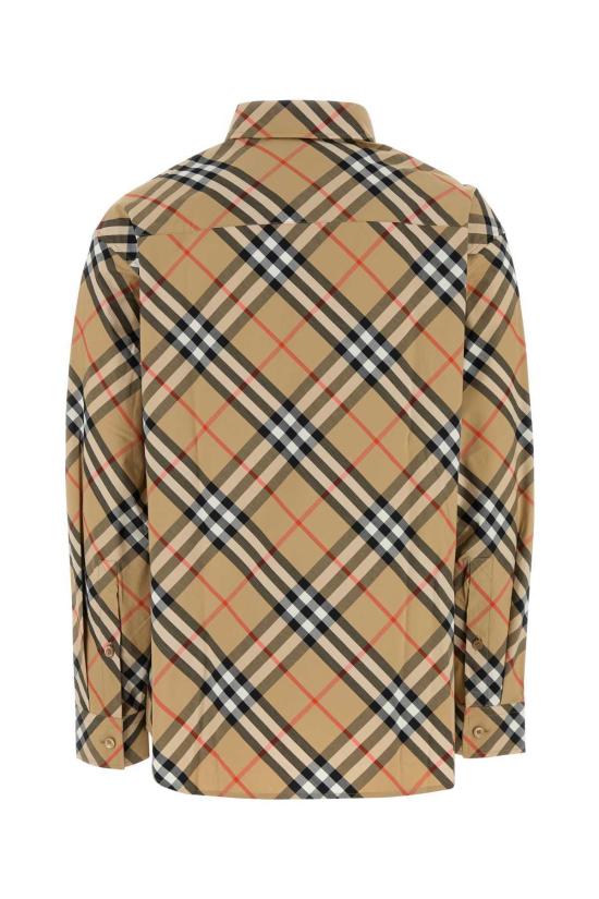  버버리 자켓 체크 플리스 샌딥체크 - BURBERRY