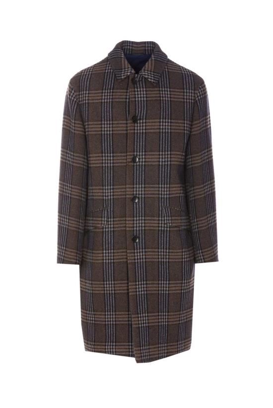  에트로 코트 타탄  멀티컬러