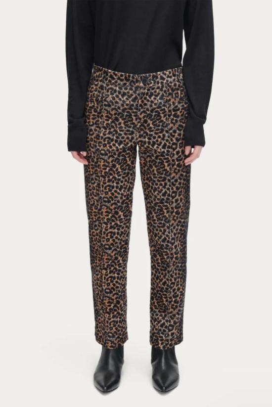  레이첼 코미 스트레이트 팬츠 시그 팬츠 레오파드