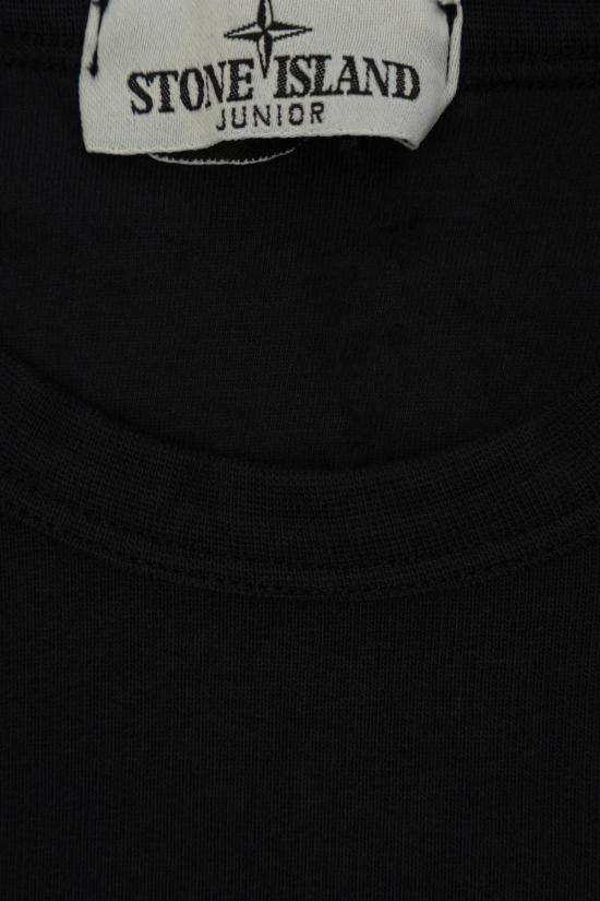  [키즈] 스톤 아일랜드 풀오버 로고 스웨트셔츠 (블루) 아동용 - STONE ISLAND