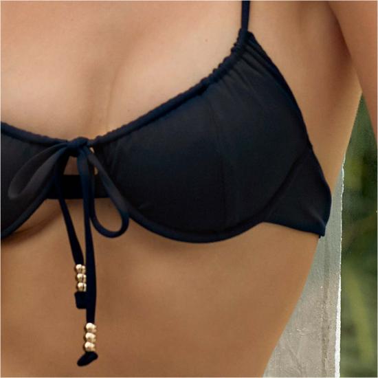  팜 비키니 수영복 바이퍼 언더와이어 비키니 탑 스카이 블루 - PALM