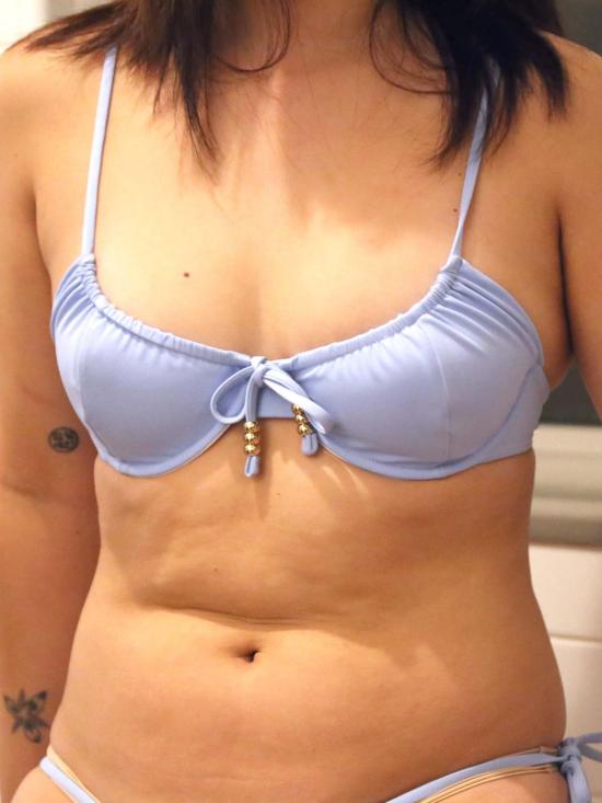  팜 비키니 수영복 바이퍼 언더와이어 비키니 탑 스카이 블루 - PALM