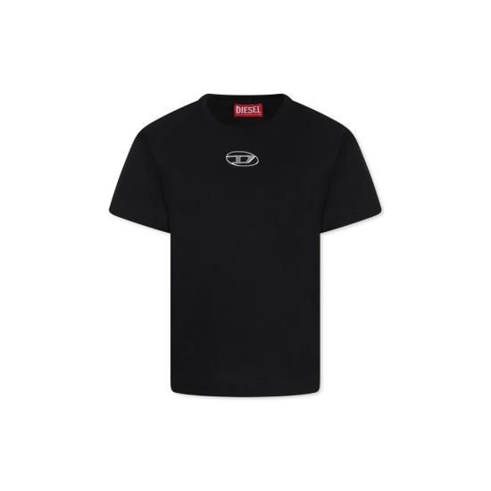  [키즈] 디젤 트레이닝 상의 어린이용  티셔츠 블랙 - DIESEL
