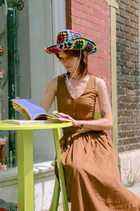  World of Crow 미디 스커트 월드 오브 크로우 풀온 스커트 & 탑 세트, 앤티크 브라운 색상 - OTHER BRANDS