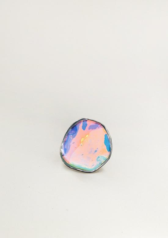  줄리 테브노 반지 프리즘 링 화이트 브론즈 - JULIE THEVENOT