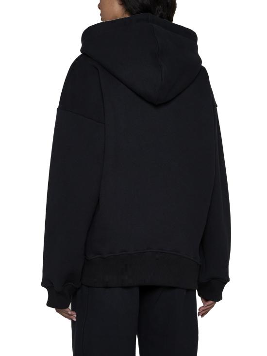  오프화이트 스웨터 오프 스탬프 후드티 블랙 화이트 - OFF WHITE