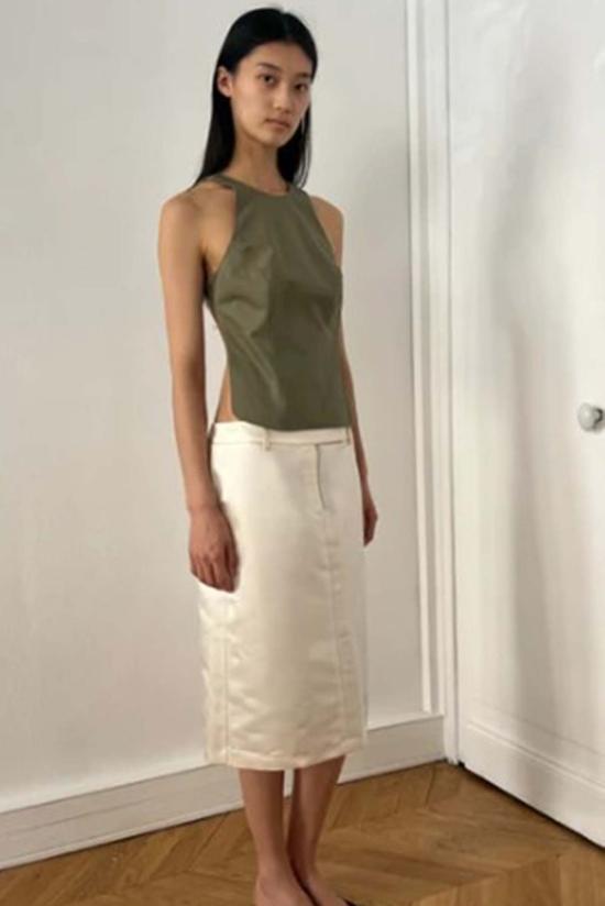  알피 블라우스 백리스 탑 - ALFIE