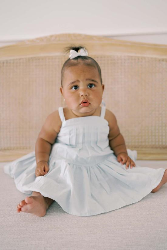  [키즈] Piper&Cloth 원피스 키즈 파이퍼앤클로스 히카리 핀턱 드레스 블루 - OTHER BRANDS