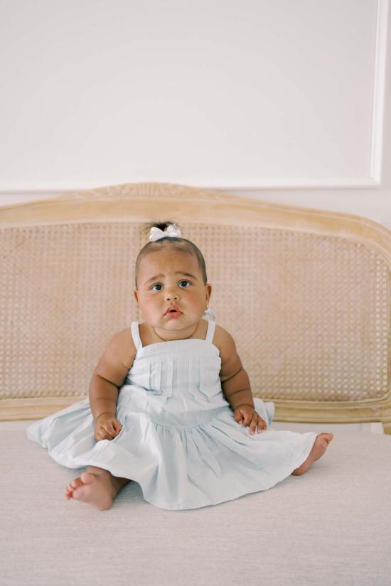  [키즈] Piper&Cloth 원피스 키즈 파이퍼앤클로스 히카리 핀턱 드레스 블루 - OTHER BRANDS