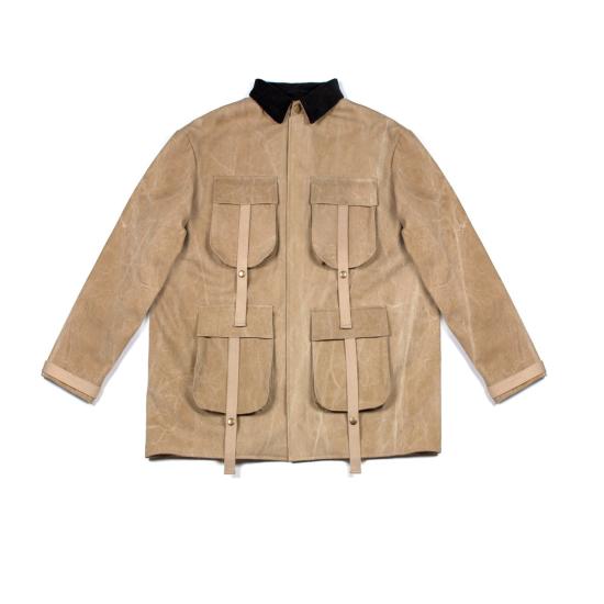  M Press 자켓 M 프레스 왁스 처리된 바버 재킷 마블 샌드 - OTHER BRANDS