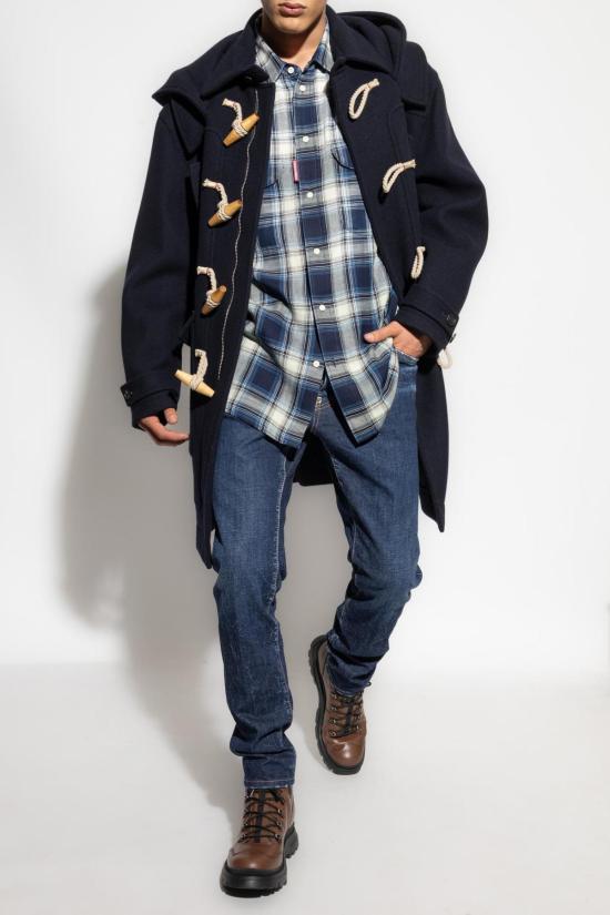  디스퀘어드2 코트 Dsquared2 울  네이비 - DSQUARED2