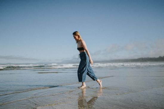  Happy French Gang 팔라초 팬츠 해피 프렌치 갱 마리우스  인디고 - HAPPY FRENCH GANG