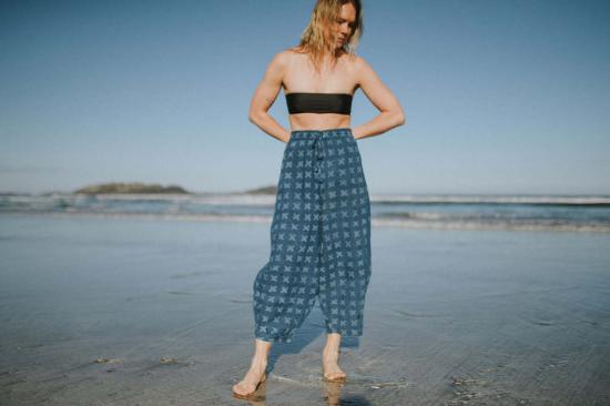  Happy French Gang 팔라초 팬츠 해피 프렌치 갱 마리우스  인디고 - HAPPY FRENCH GANG