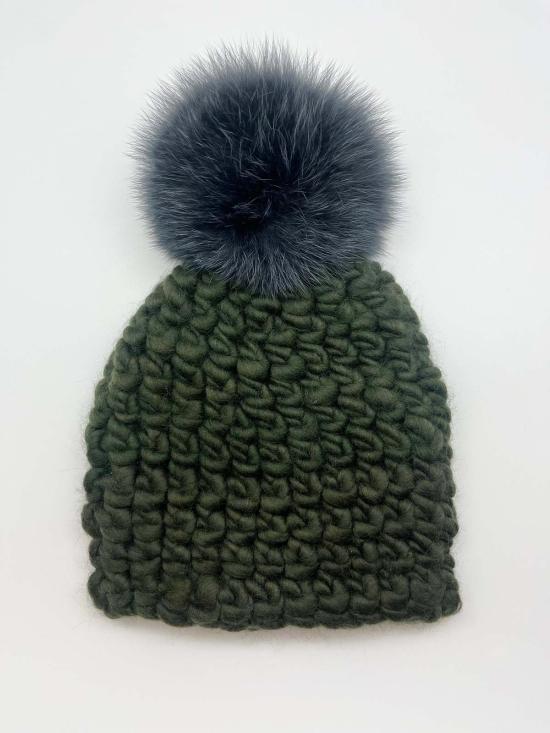  미샤램퍼트 모자 미샤 램퍼트 다크 올리브 비니 폼스터 + 블랙 Xl 폼 - MISCHA LAMPERT