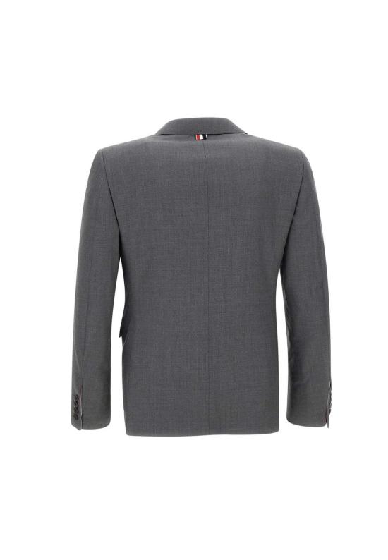  톰브라운 수트 자켓 톰 브라운 울 클래식 스포츠 코트 블레이저 그레이 - THOM BROWNE