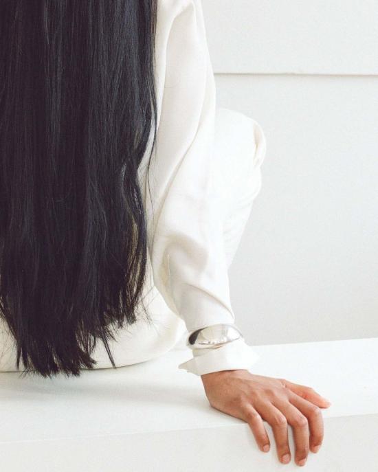  아니카 이네즈 팔찌 드리프트 커프 실버/티크 우드 - ANNIKA INEZ