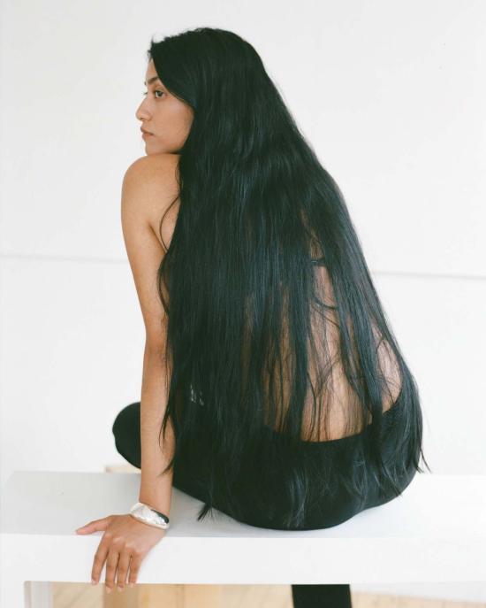  아니카 이네즈 팔찌 드리프트 커프 실버/티크 우드 - ANNIKA INEZ