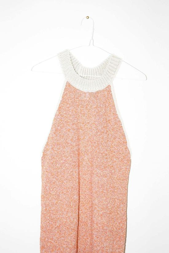  주주 롱 원피스 Giu Giu 프렌드십 드레스 소르베토/크림 - GIU GIU