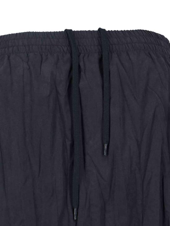  발렌시아가 미디 원피스 로고 미디 드레스 블랙 - BALENCIAGA