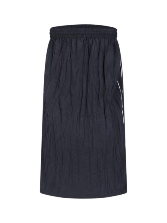  발렌시아가 미디 원피스 로고 미디 드레스 블랙 - BALENCIAGA