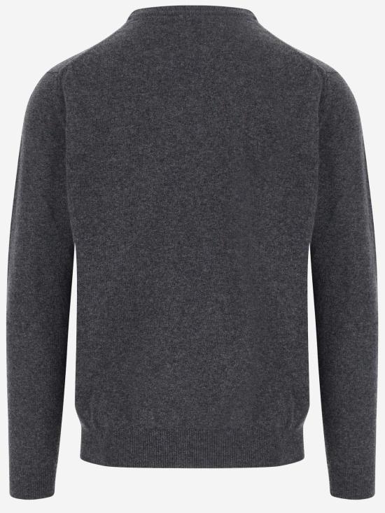  울리치 스웨터 로고 자수 크루넥 점퍼 (그레이) - WOOLRICH