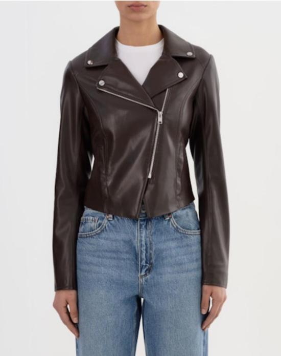  라마르크 가죽 자켓 파스칼 인조 가죽 재킷 (진한 갈색)
