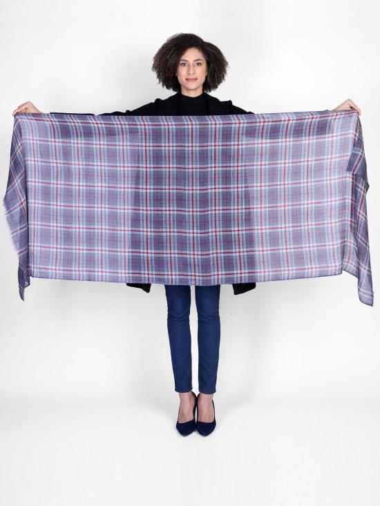  비스마야 머플러/스카프 체크무늬 스카프 - VISMAYA