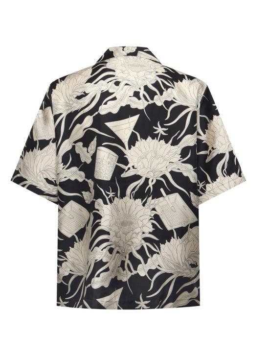  아미리 반팔 셔츠 코튼 칵테일 셔츠 블랙 - AMIRI