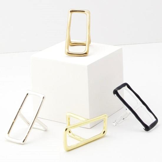  제인 다렌스부르그 반지 제인 다렌스버그 금속 직사각형 - JANE DARENSBOURG