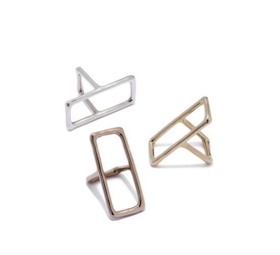  제인 다렌스부르그 반지 제인 다렌스버그 금속 직사각형