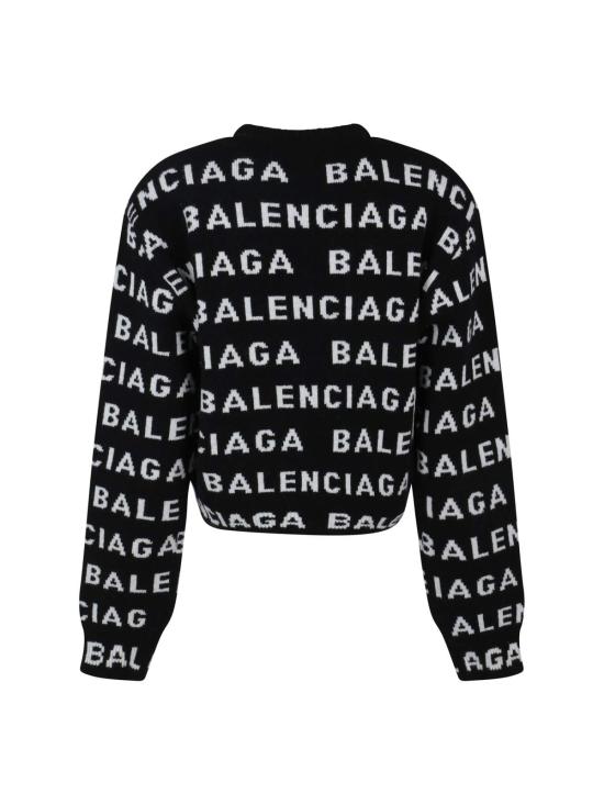  발렌시아가 스웨터 울  블랙/화이트 - BALENCIAGA