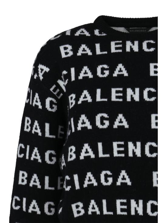  발렌시아가 스웨터 울  블랙/화이트 - BALENCIAGA
