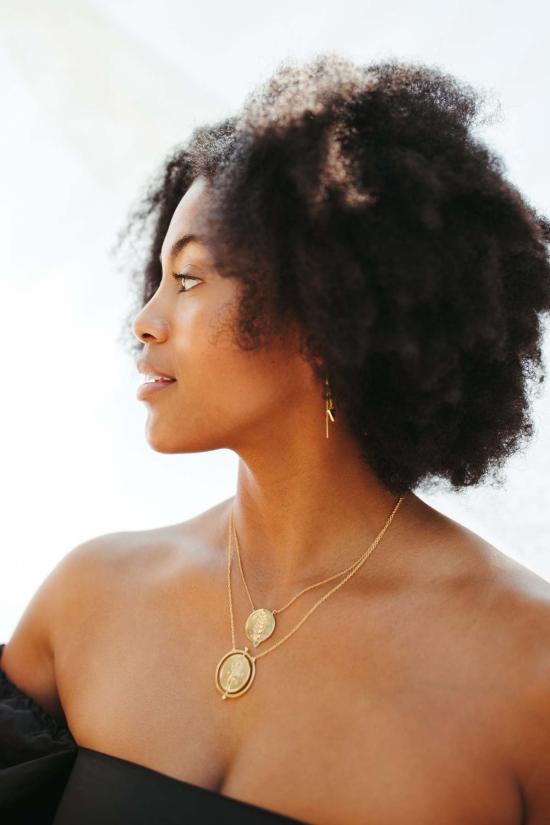  시에라 윈터 주얼리 목걸이/팬던트 하베스트 네크리스 골드 베르메일/터쿼이즈 - SIERRA WINTER JEWELRY