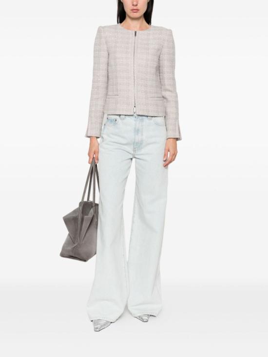  엠포리오 아르마니 수트 자켓 울 블렌드 블레이저 그레이 - EMPORIO ARMANI