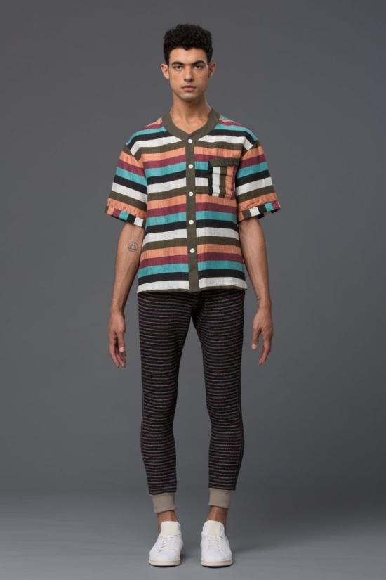  THADDEUS O'NEIL 반팔 셔츠 태디어스 오닐 스트라이프 비치 - OTHER BRANDS