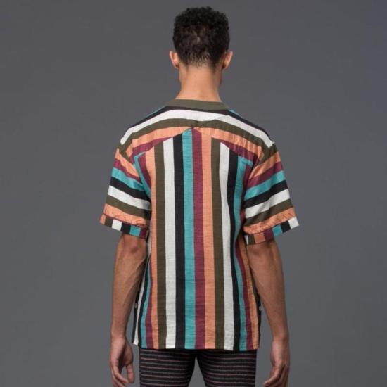  THADDEUS O'NEIL 반팔 셔츠 태디어스 오닐 스트라이프 비치 - OTHER BRANDS