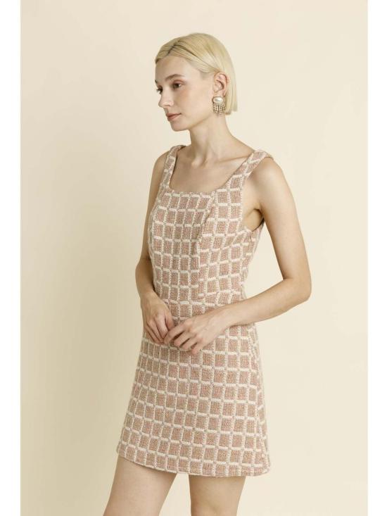  AUREUM 숏 원피스 아우레움 킨슬리 트위드 미니 드레스 핑크 - OTHER BRANDS