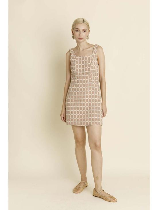  AUREUM 숏 원피스 아우레움 킨슬리 트위드 미니 드레스 핑크 - OTHER BRANDS