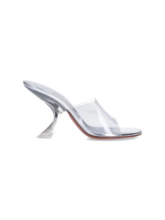  아미나 무아디 뮬/슬리퍼 Amina Muaddi Taylor 90 뮬 그레이