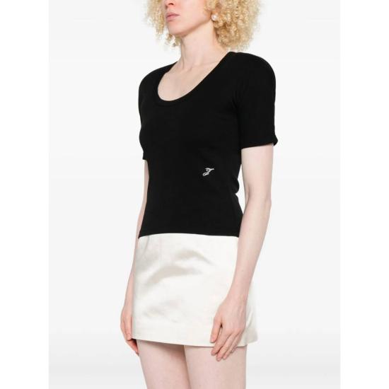  자크뮈스 반팔 티셔츠 티셔츠 블랙 - JACQUEMUS