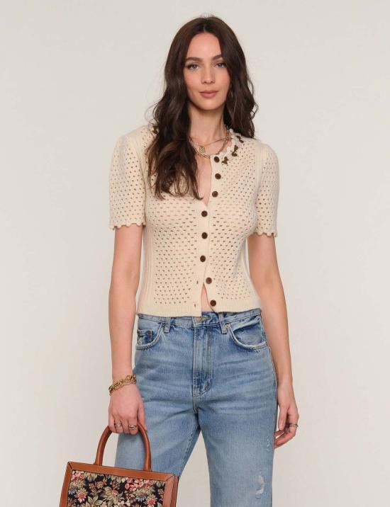  HEARTLOOM 가디건 하트룸 캐러웨이  아이보리