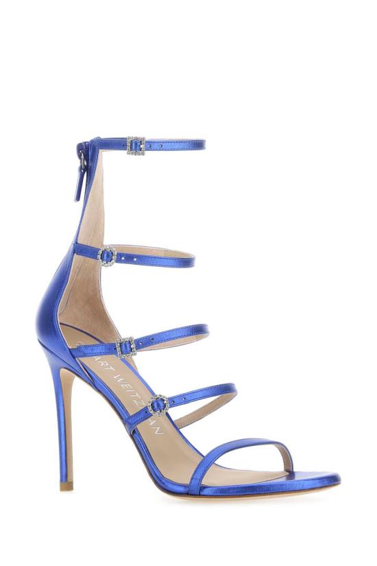  스튜어트 와이츠먼 샌들 일렉트릭 블루 가죽 더스크  일렉트릭 블루 - STUART WEITZMAN