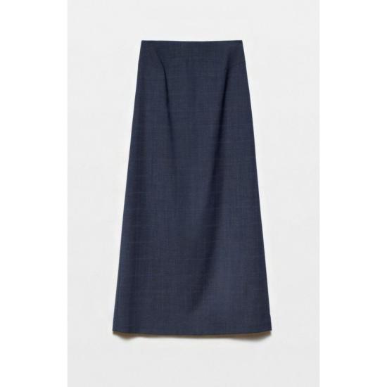  아카리아 스튜디오 미디 스커트 스타더스트 스커트 네이비